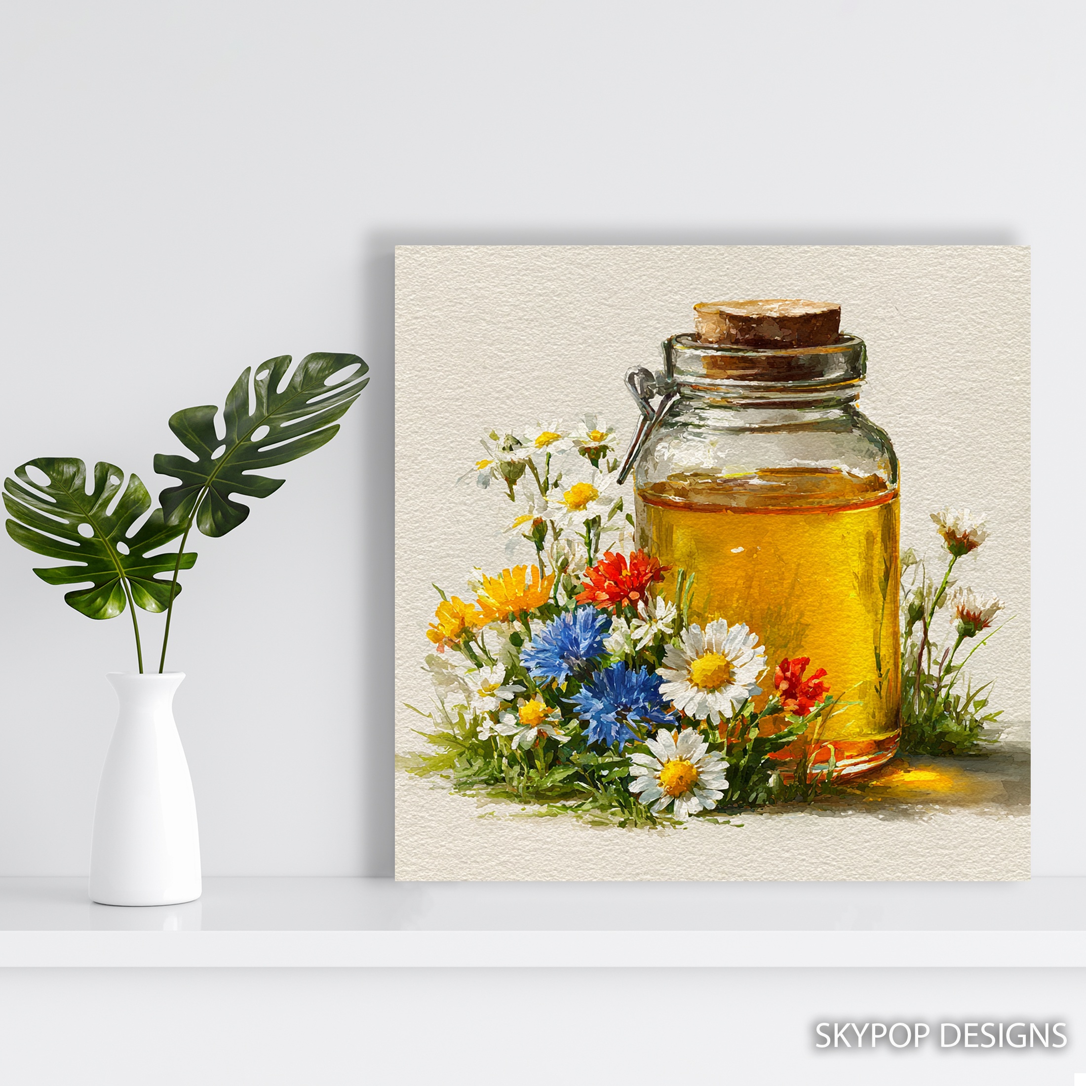 5.jpg Wildflower Honey Jar Art