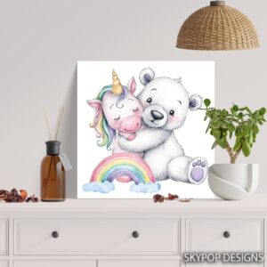 Bear and Unicorn Art