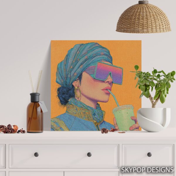 Retro Chic Smoothie Sip Art