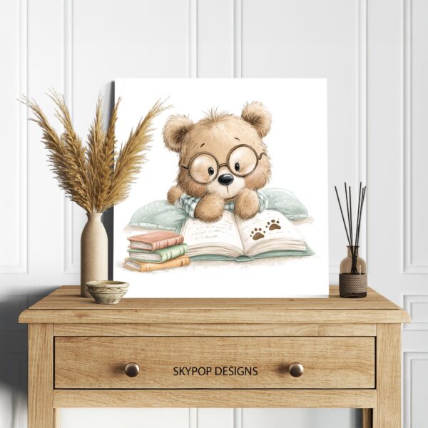 Bear Reading Art