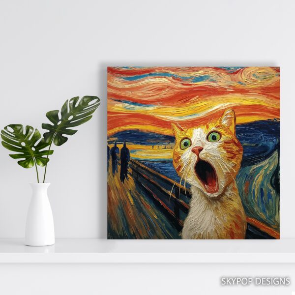 Screaming Cat Art