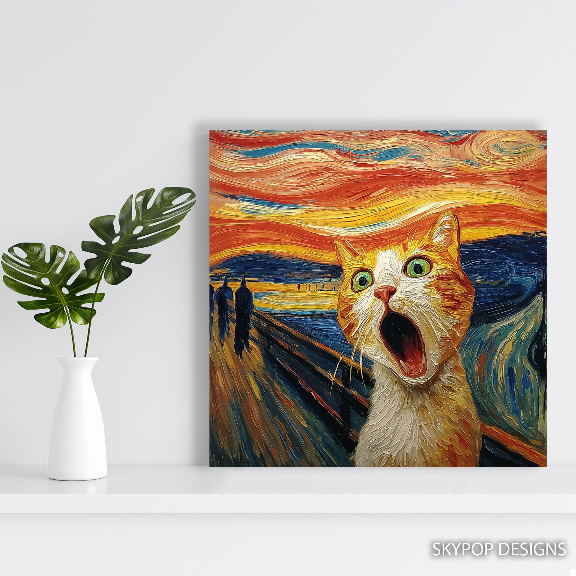 5.jpg Screaming Cat Art