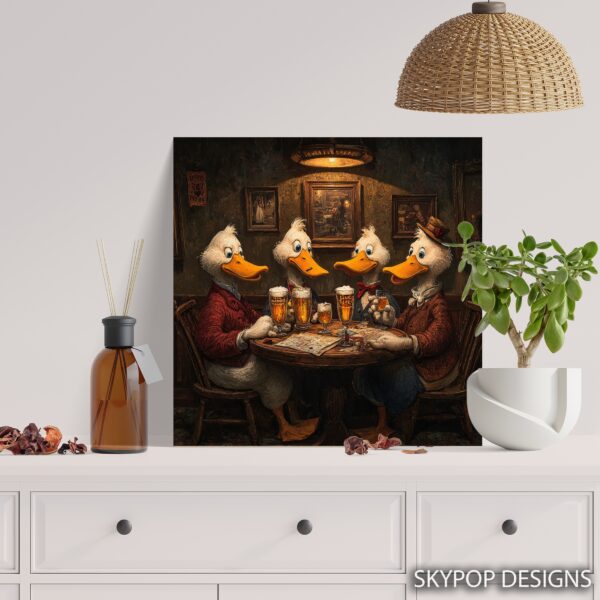 Duck Pub Night Art