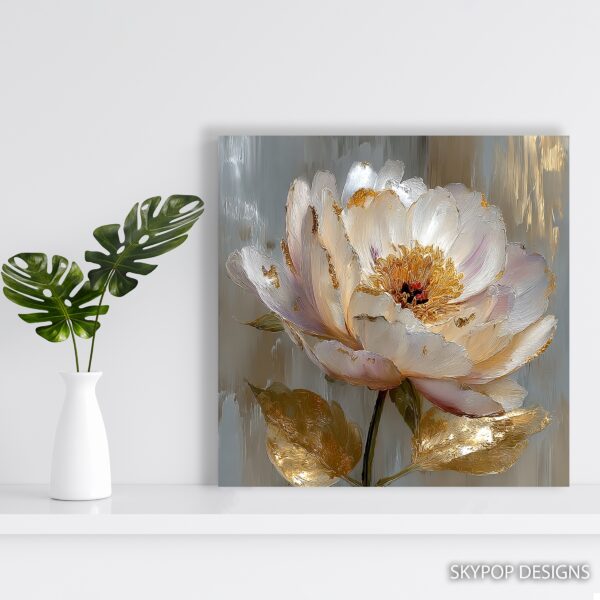 Elegant Peony Bloom Art