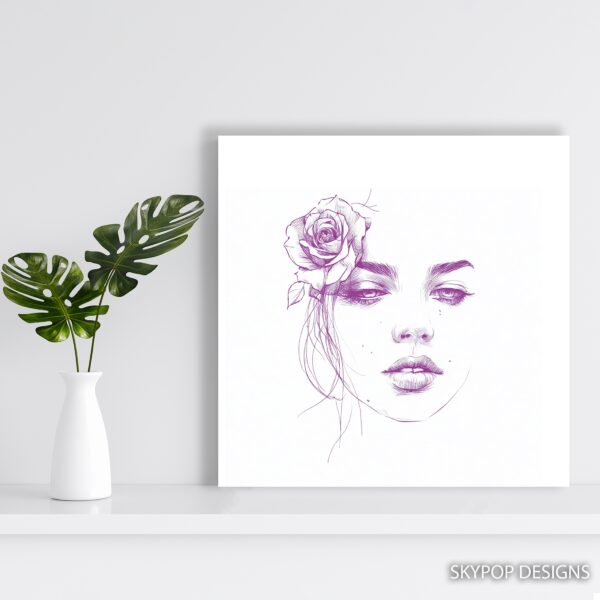 Rose Portrait Art