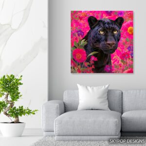 Floral Panther Art