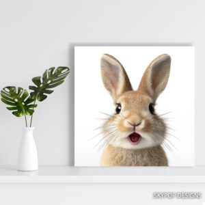 Surprised Bunny Art