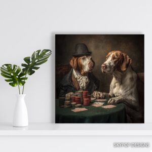 Dog Poker Game Art