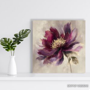 Luxurious Purple Bloom Art