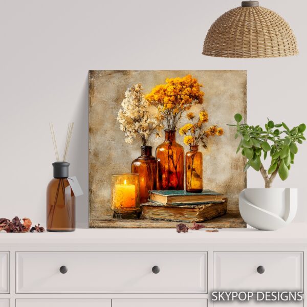 Amber Bottles Art