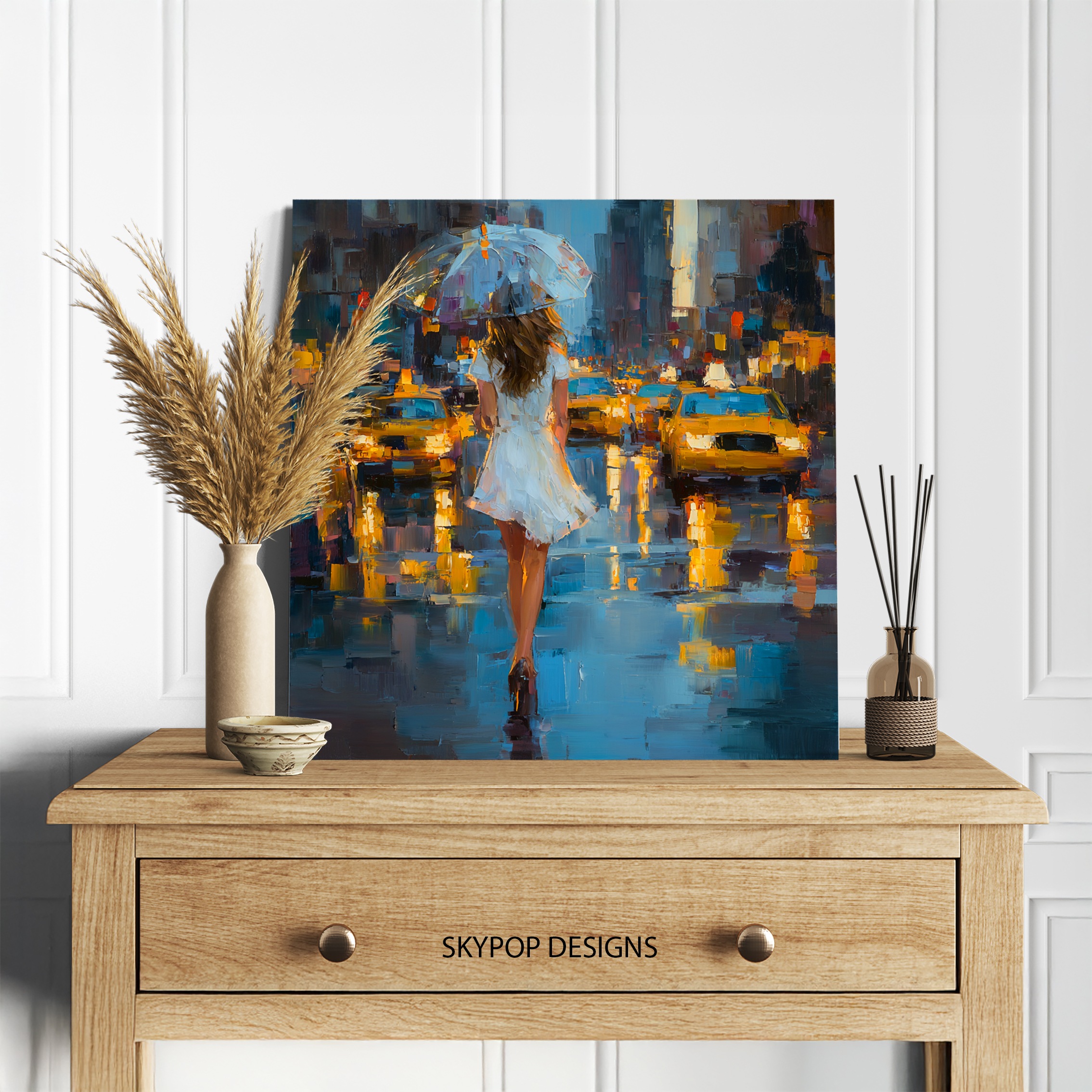 5.jpg Rainy City Night Art