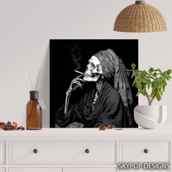 Smoking Skull Art