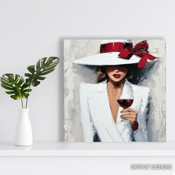 Elegant Wine Tasting Art