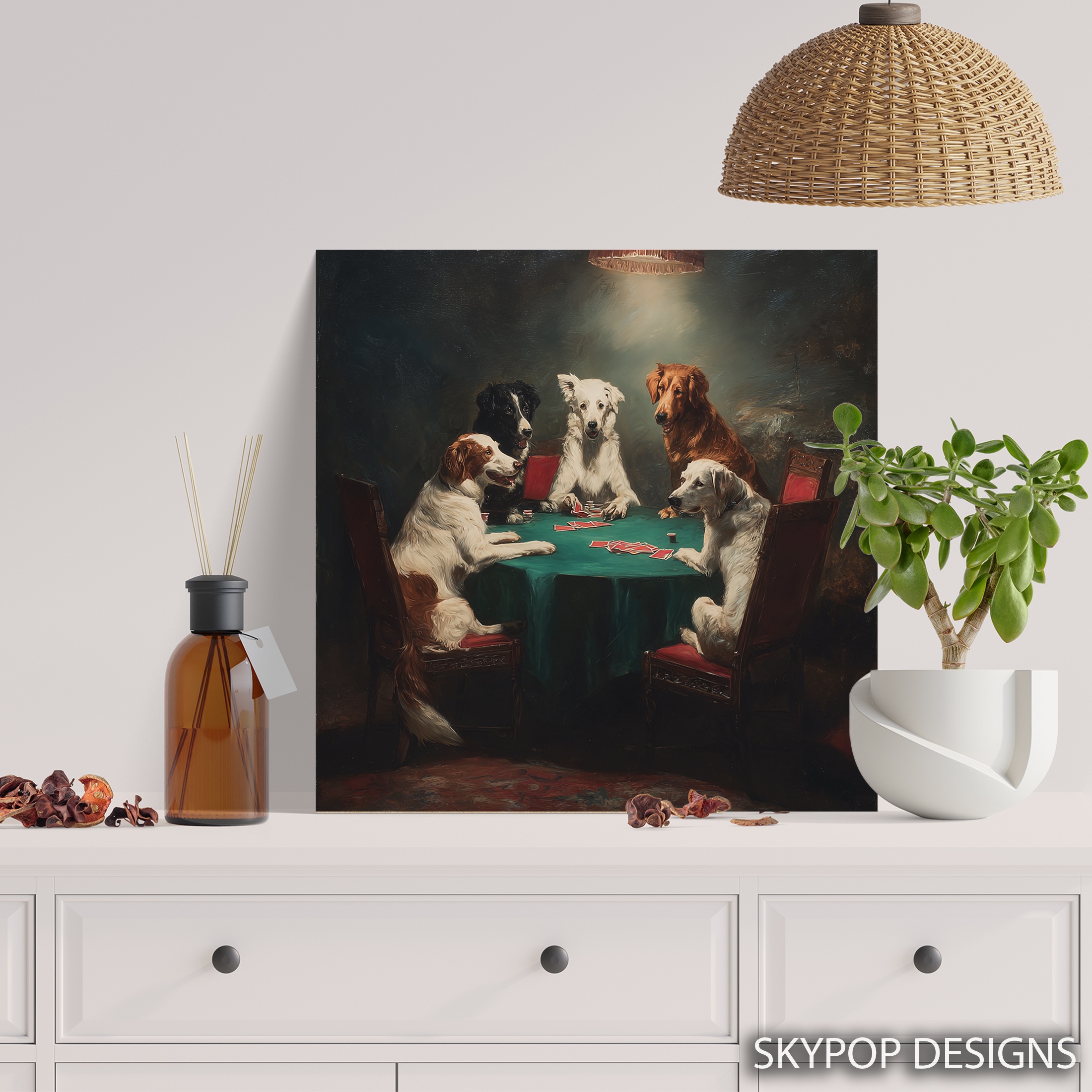 5.jpg Dogs Playing Poker Art