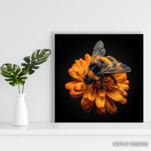 Bee Flower Art