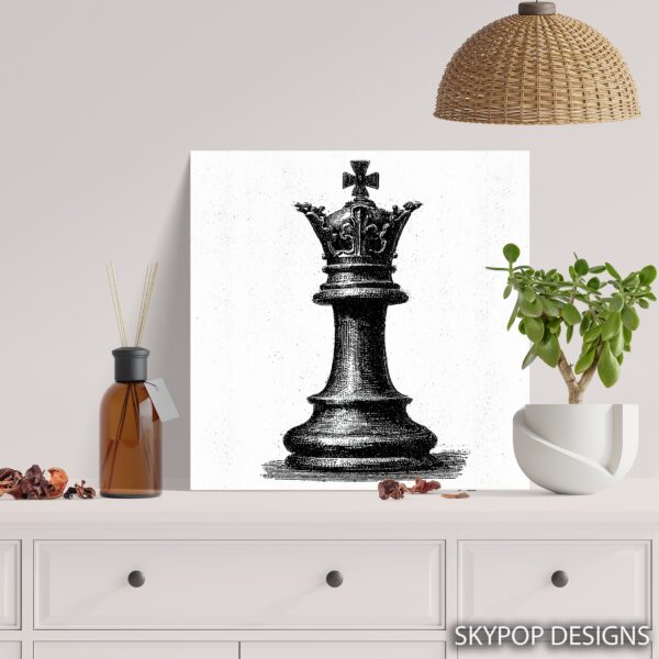 Queen Chess Piece Art