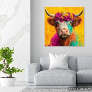 Highland Cow Art