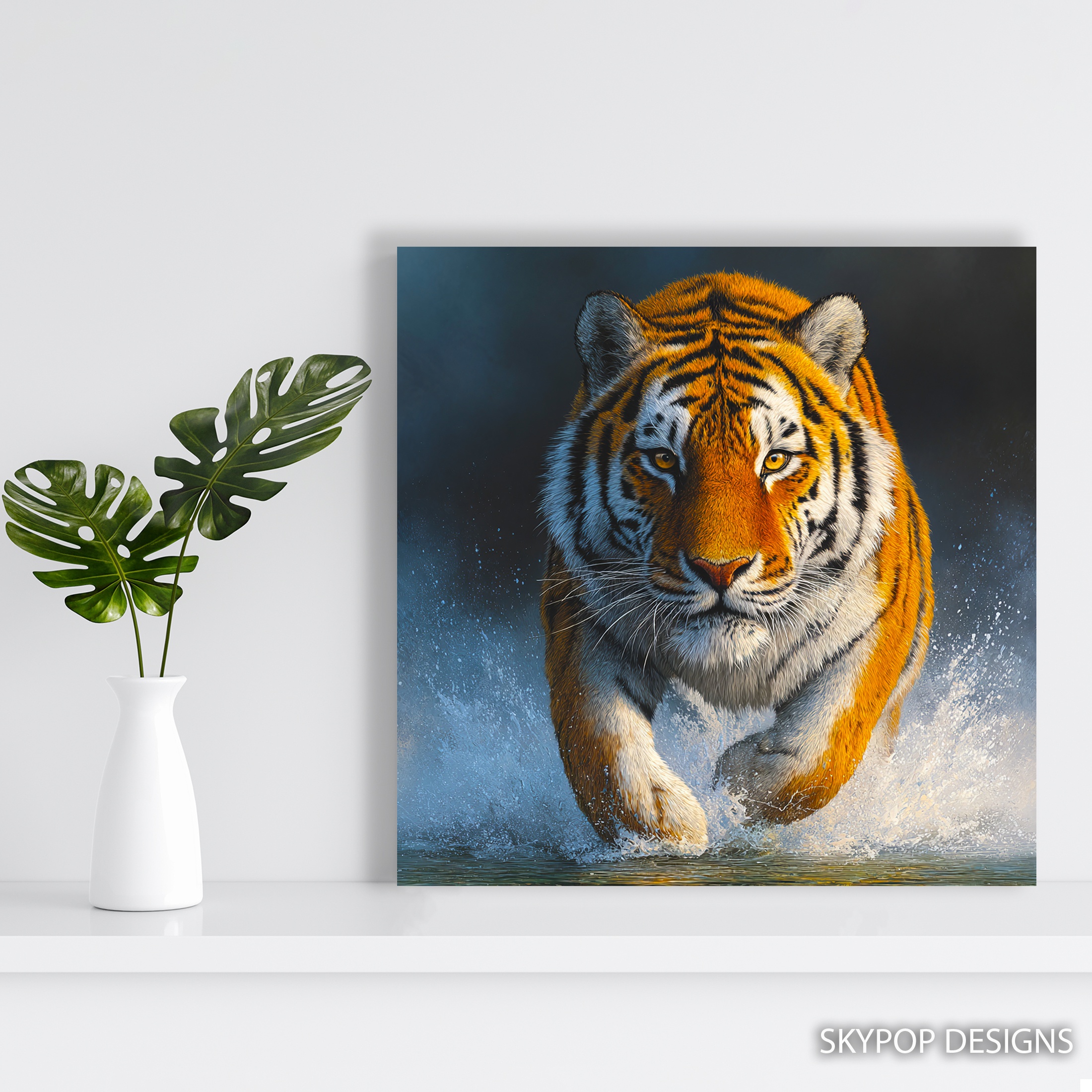 5.jpg Tiger Water Splash Art