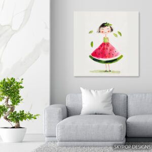 Watermelon Girl Art