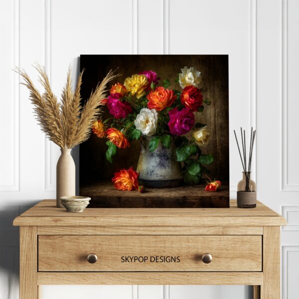 Vibrant Rose Bouquet Art