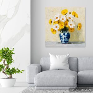 Sunshine Daisy Bouquet Art