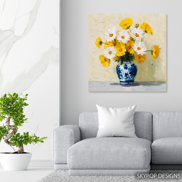 Sunshine Daisy Bouquet Art
