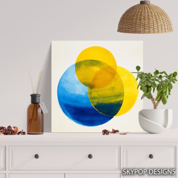 Vibrant Circles Abstract Art