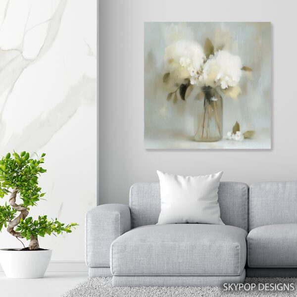 White Hydrangea Art