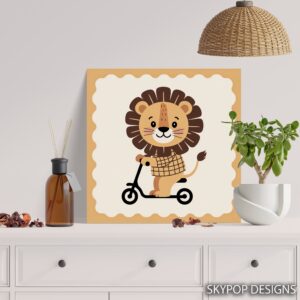 Lion Scooter Art