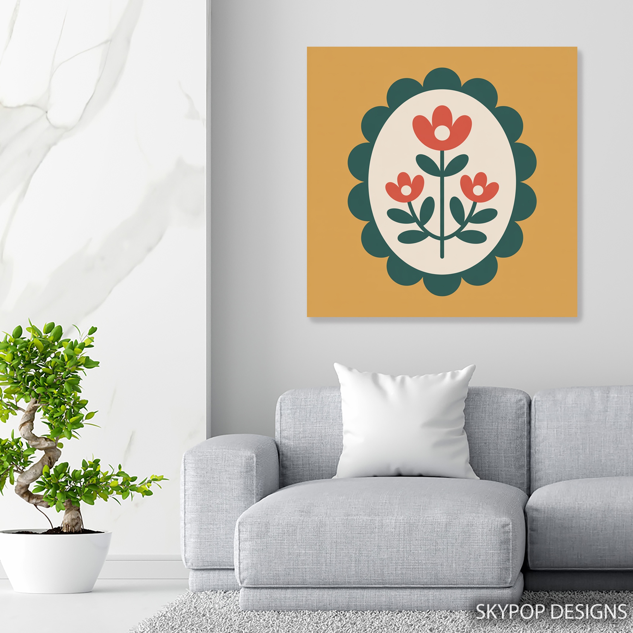 5.jpg Retro Tulip Art