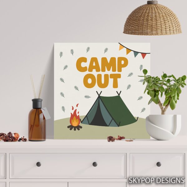 Camp Out Adventure Art