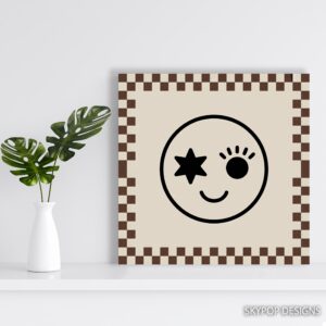 Winking Emoji Art