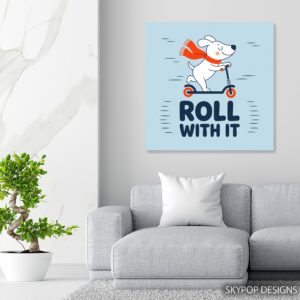 Dog Scooter Art