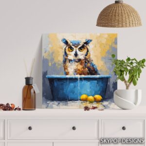 Owl Bath Art