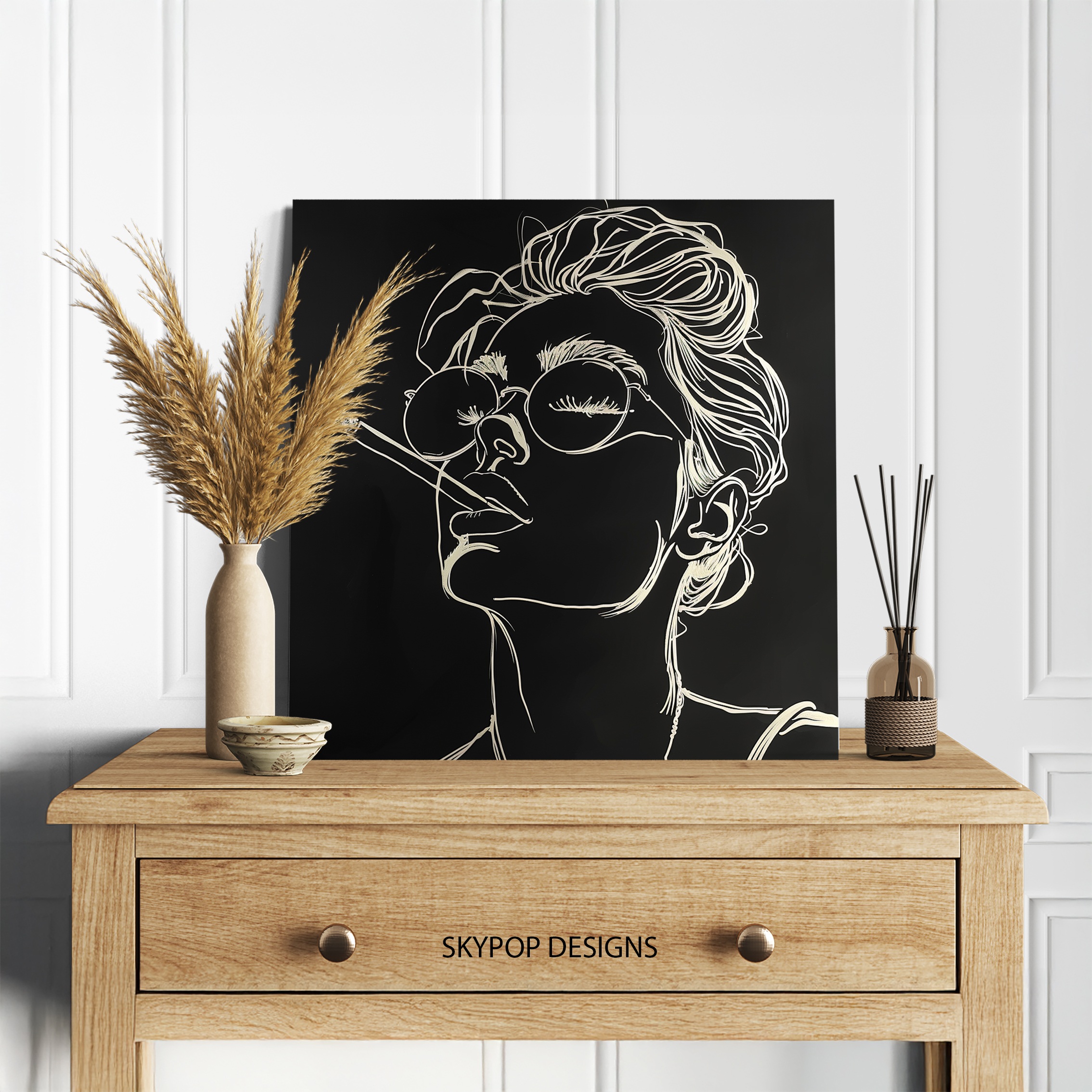 5.jpg Line Art Portrait Art