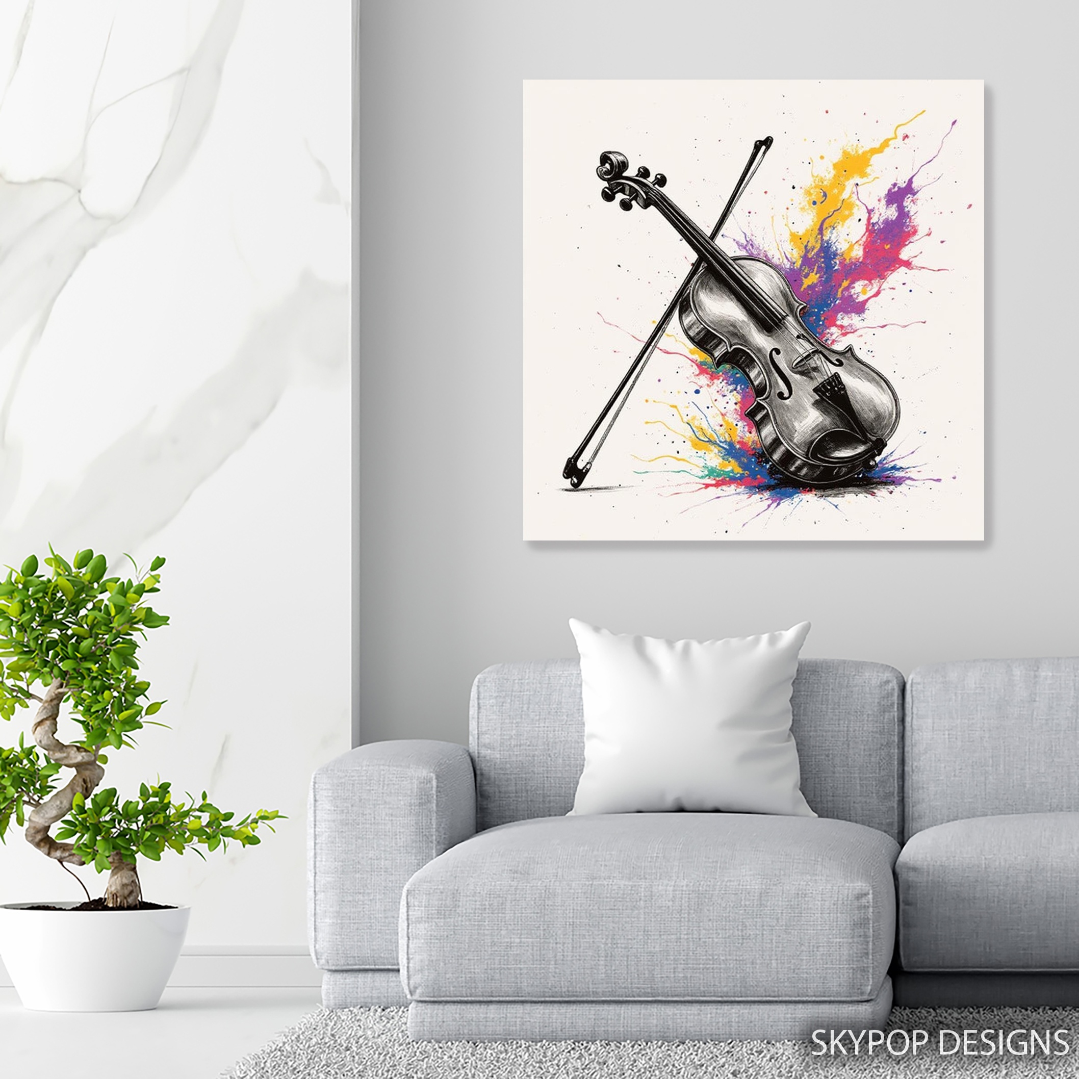 5.jpg Vibrant Violin Art