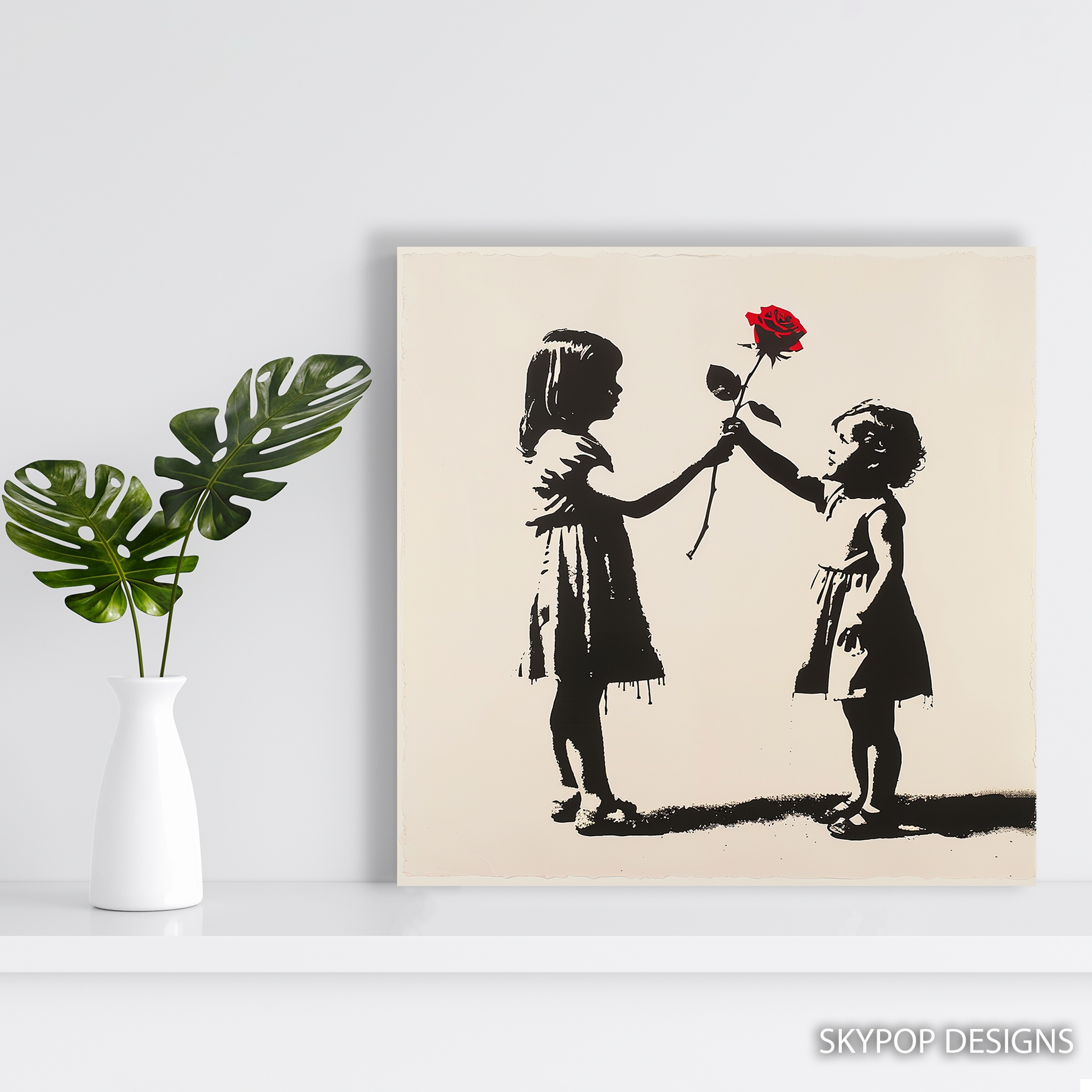 5.jpg Red Rose Silhouette Art