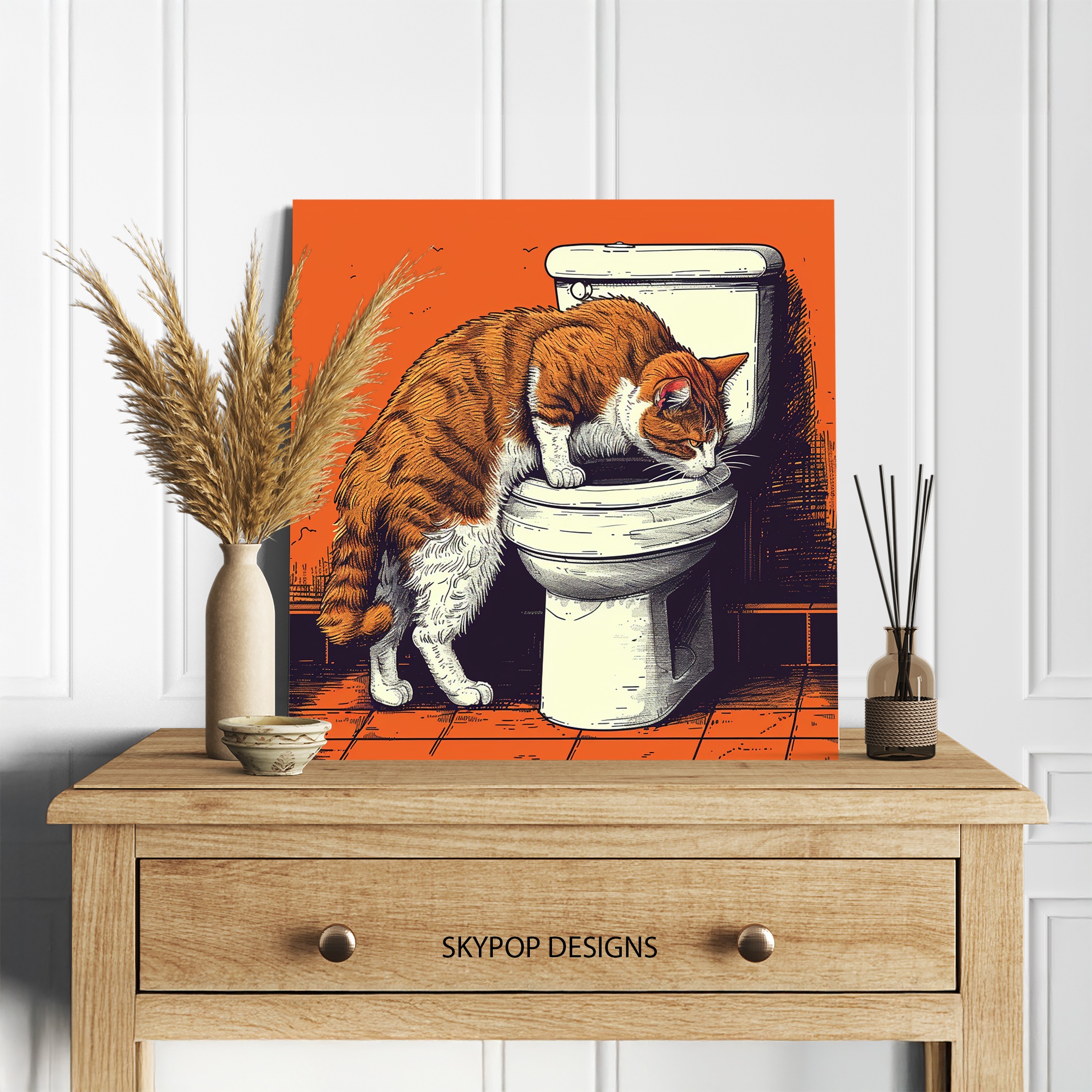 5.jpg Cat Toilet Art