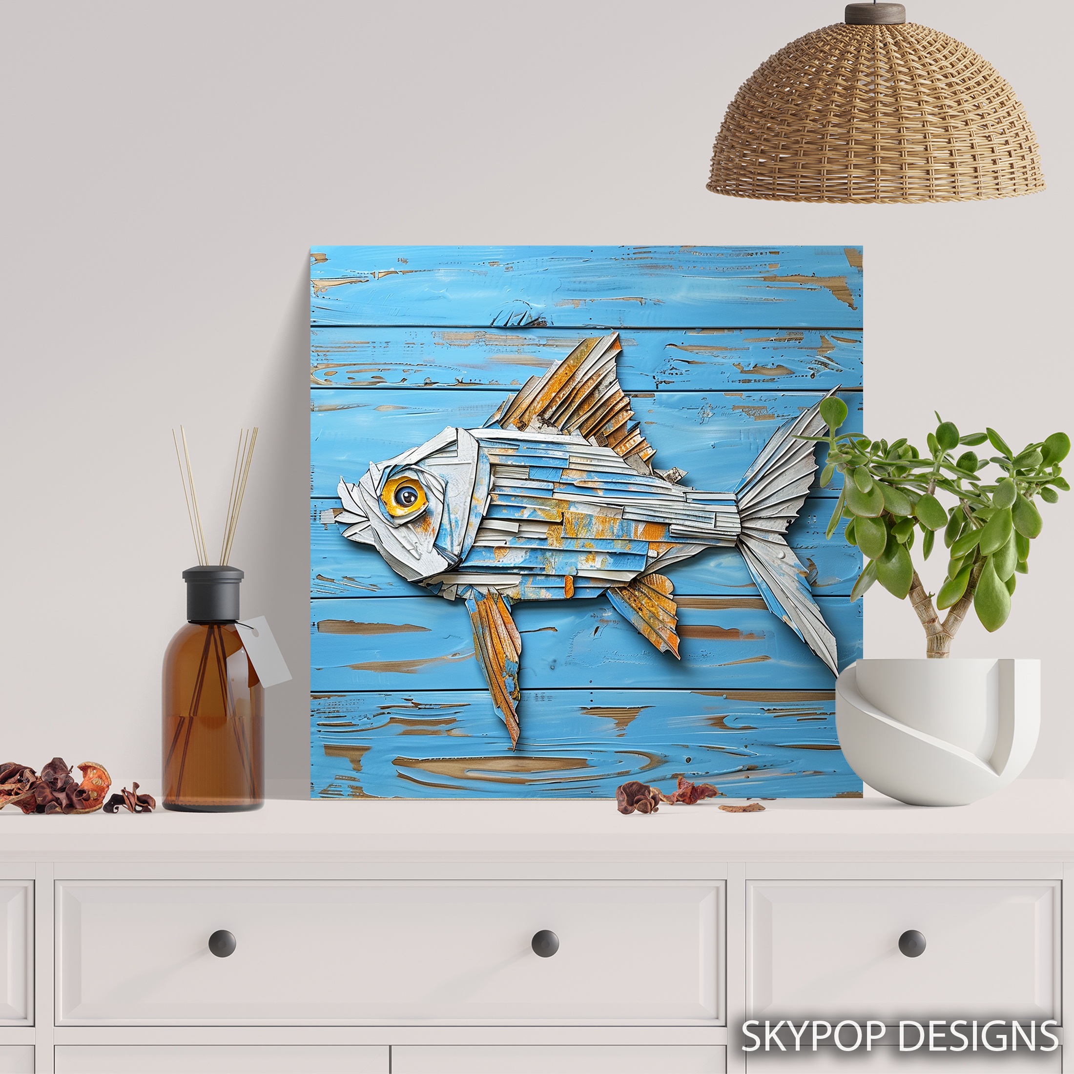 5.jpg Blue Fish Art