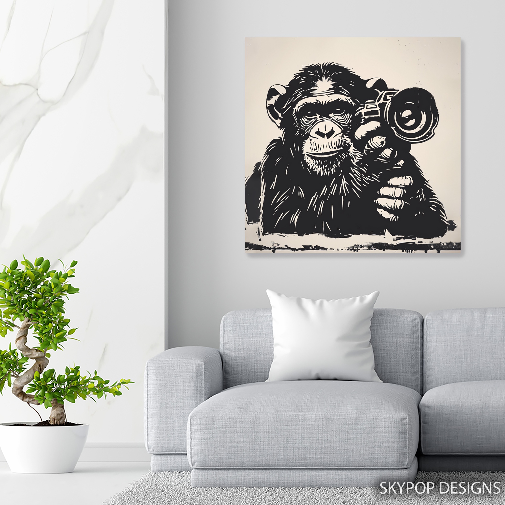 5.jpg Chimpanzee Art