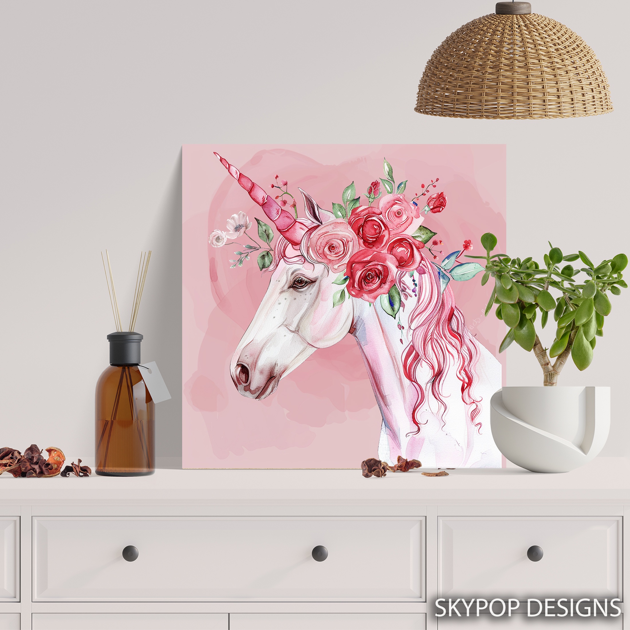 5.jpg Unicorn Floral Crown Art