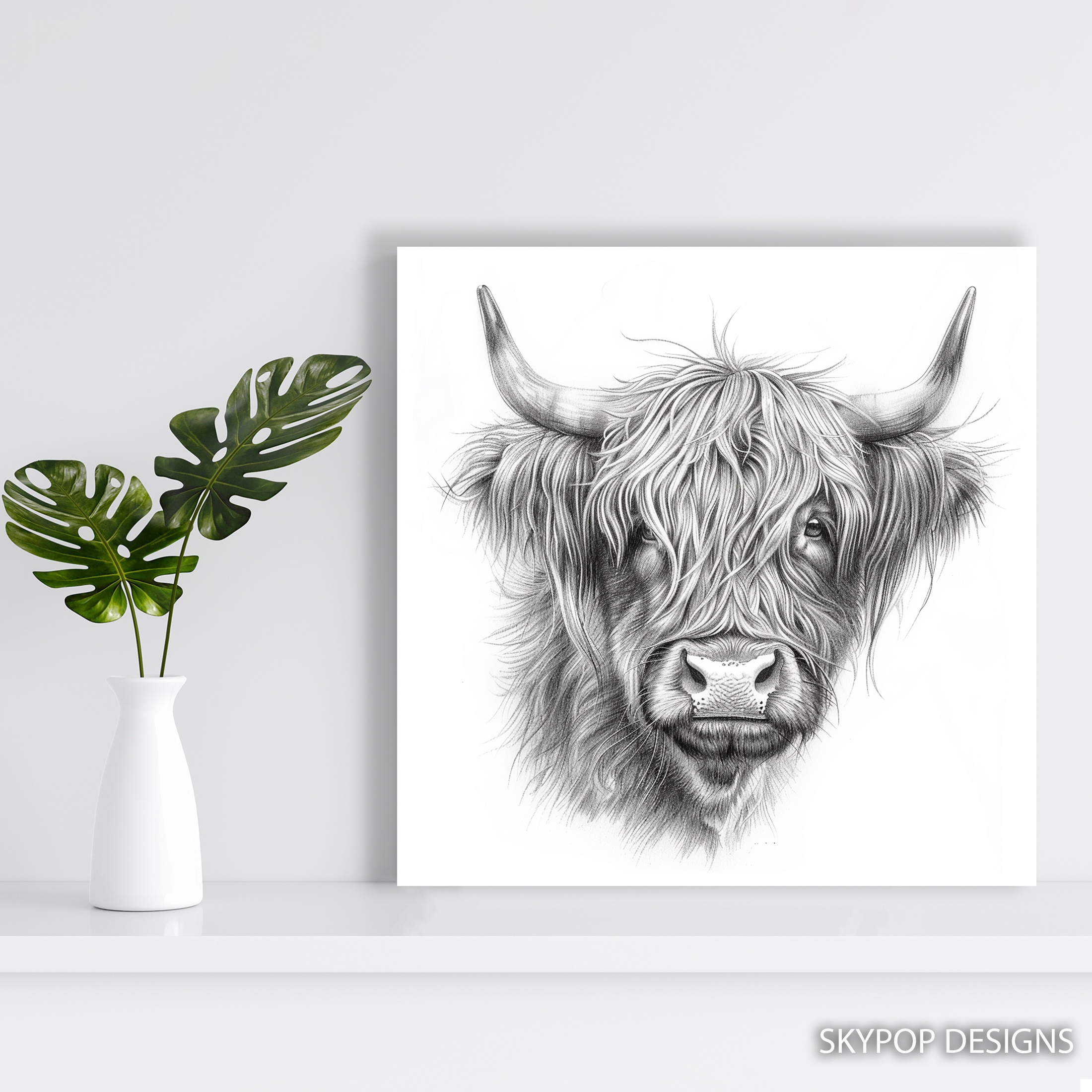 5.jpg Highland Cow Art