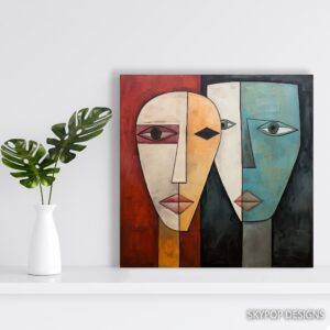 Abstract Faces of Expression Art