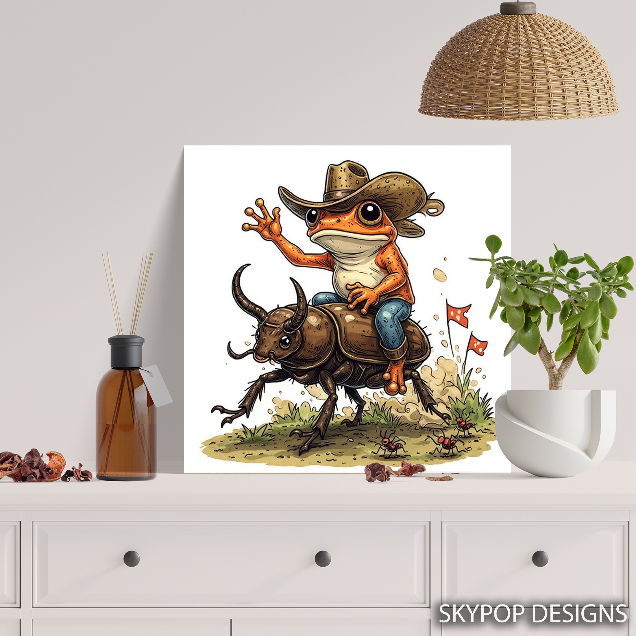 5.jpg Cowboy Frog Art
