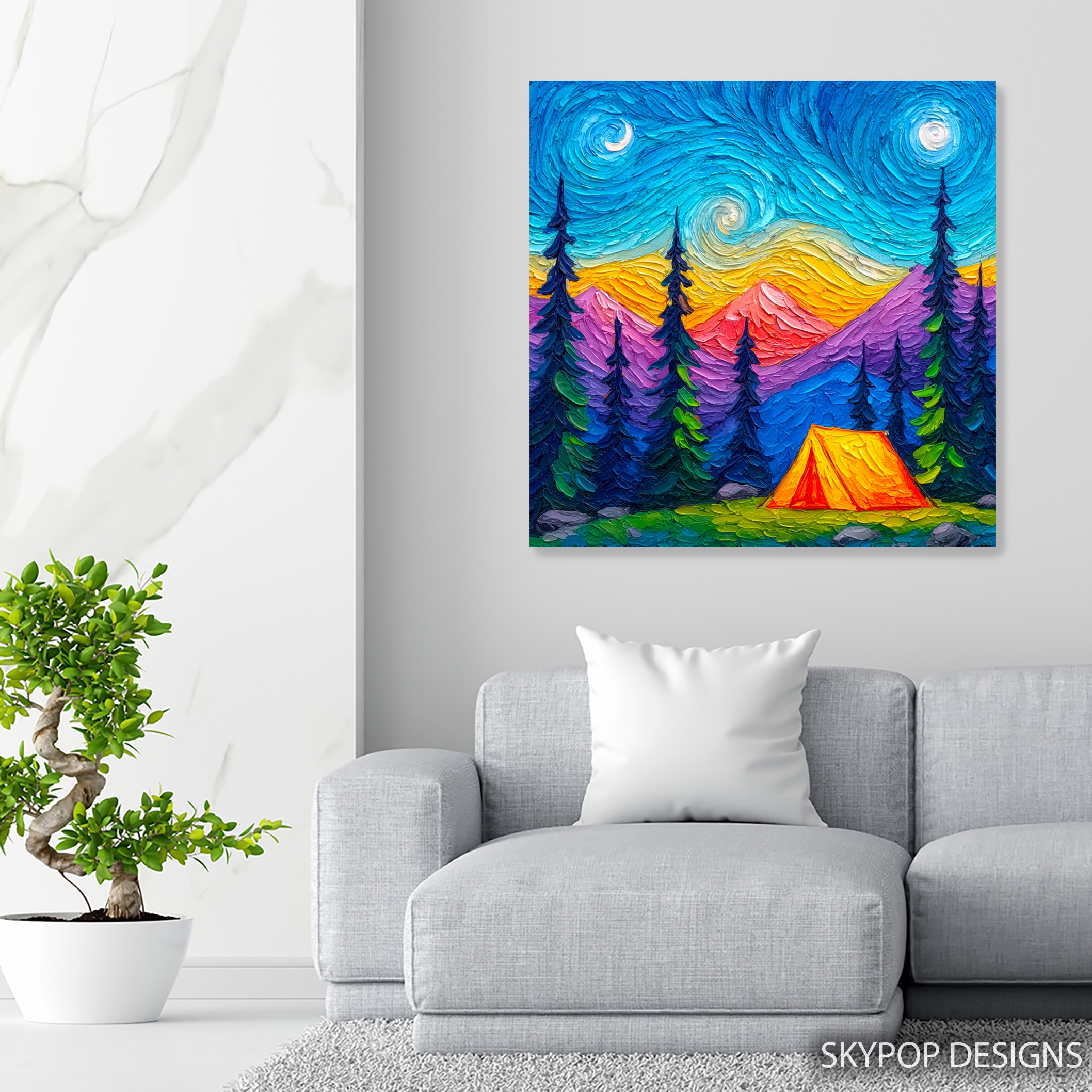 5.jpg Starry Night Camping Art