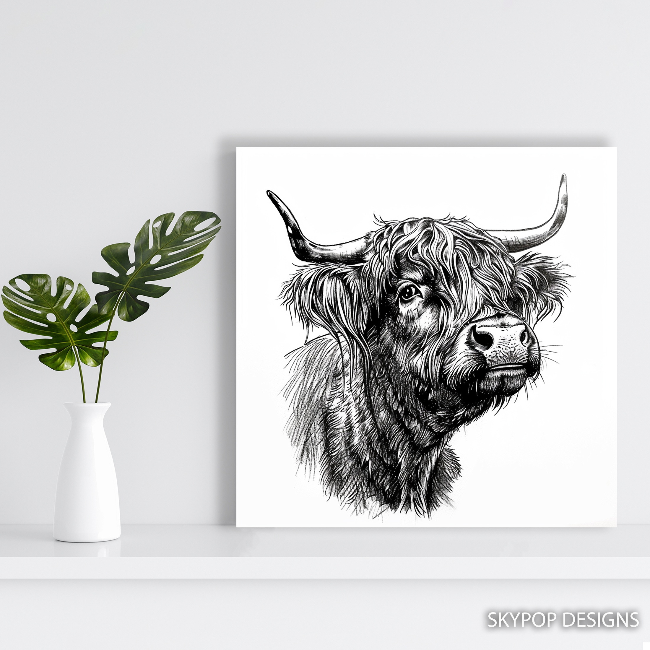 5.jpg Highland Cow Art