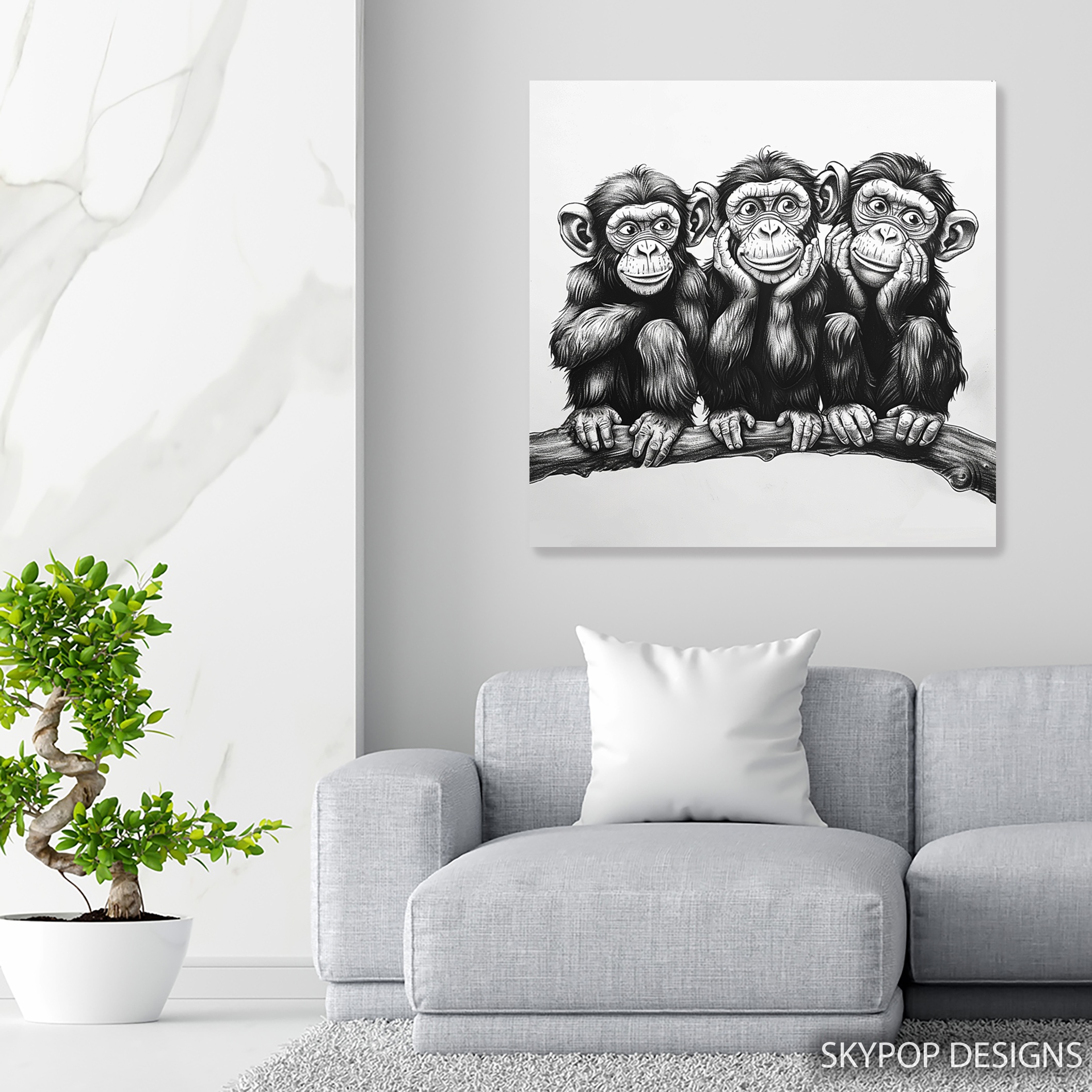 5.jpg Three Wise Monkeys Art
