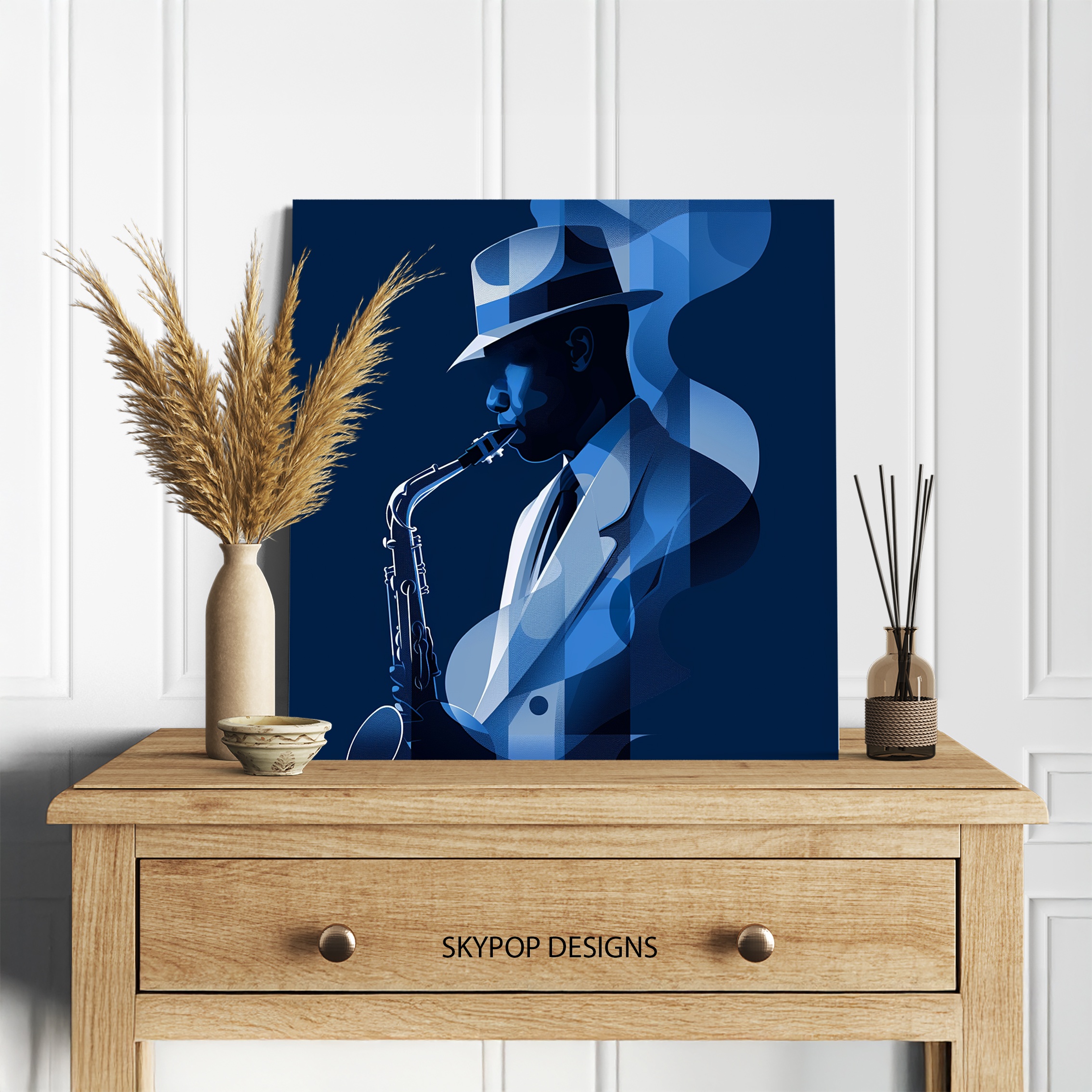 5.jpg Jazz Saxophonist Art