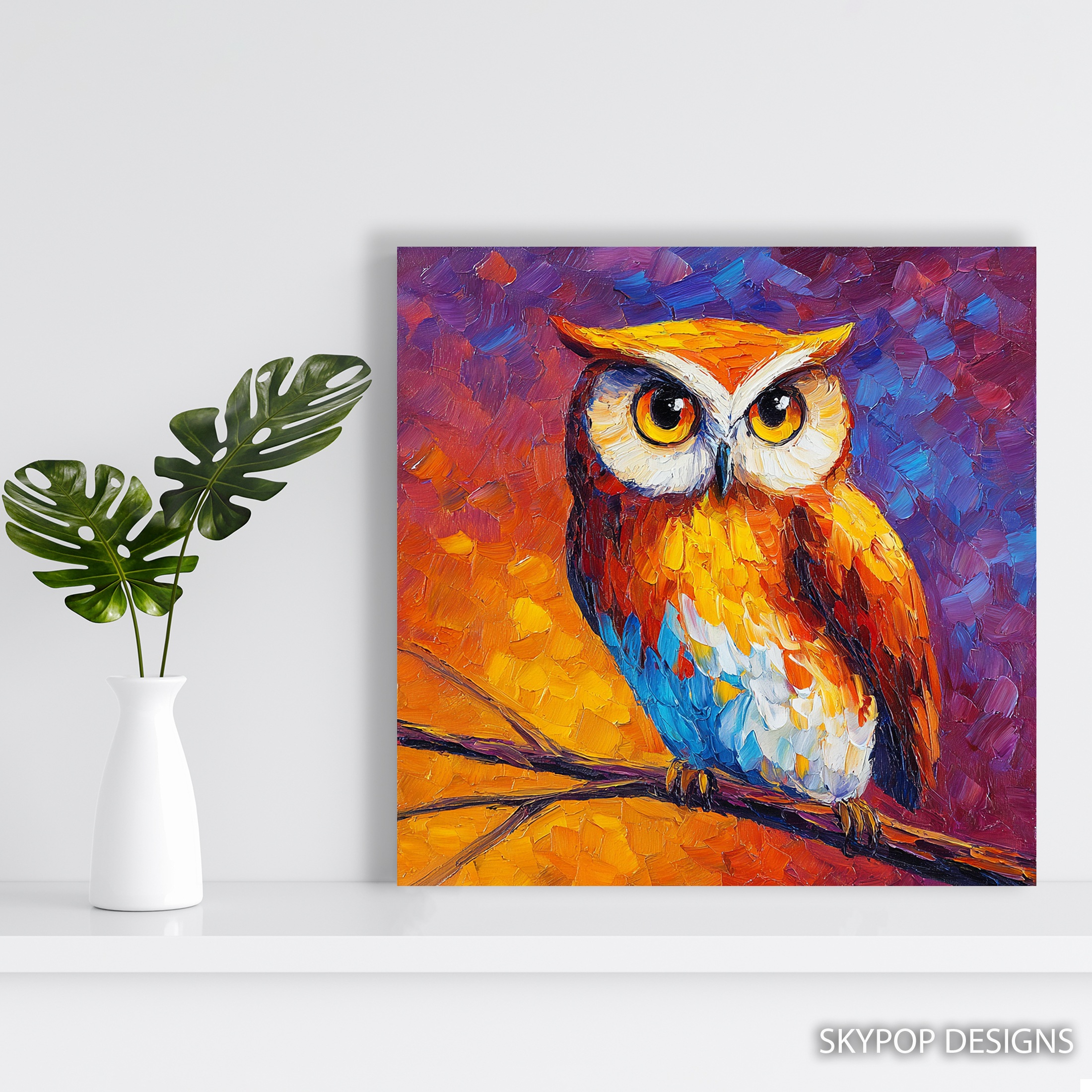 5.jpg Colorful Owl Art