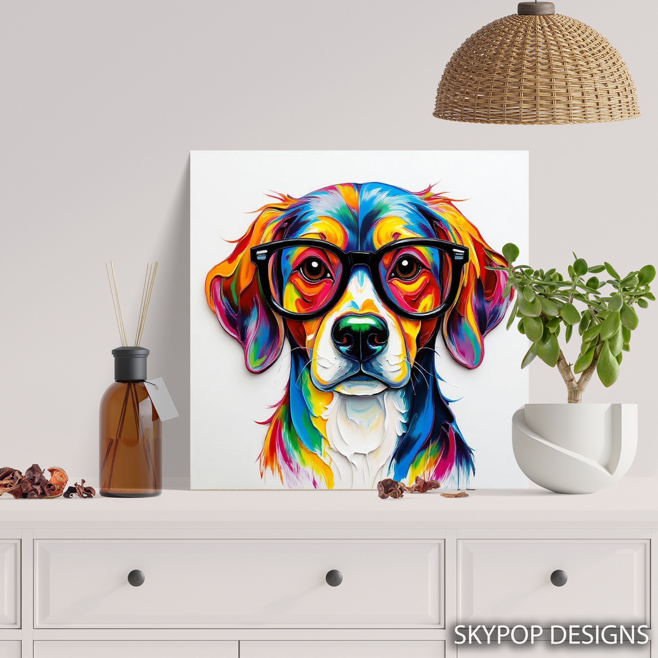 5.jpg Colorful Dog Art